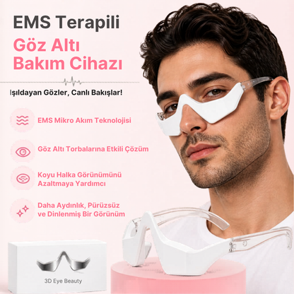Kırmızı Işık & EMS Terapili Göz Masaj Cihazı