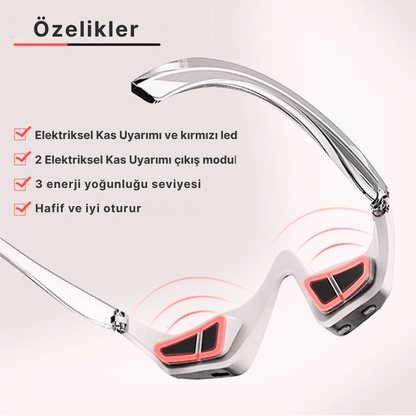 Kırmızı Işık & EMS Terapili Göz Masaj Cihazı